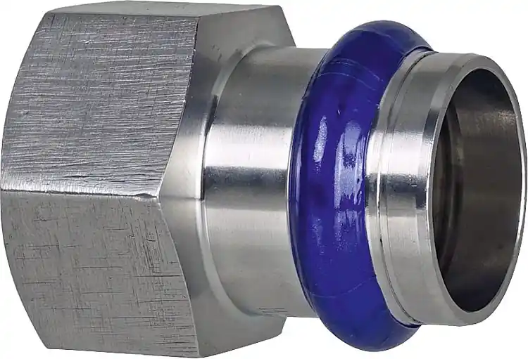 Edelstahl Übergangsmuffe mit IG 15mm x 1/2" V-Kontur Bestseller