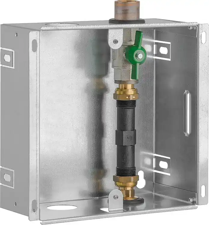 Solange Der Vorrat Reicht Einbaukasten Wasserzähler DN20(3/4"), 1xKugelhahn, Passstück 110mm, ohne Abdecku