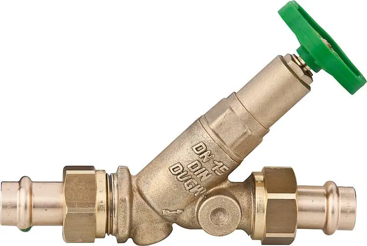 Sonderangebot Freistromventil mit Pressverschraubung-Viega DN 15/15mm nichtst. Spindel