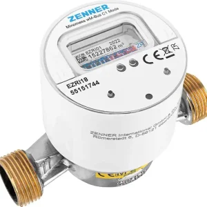 Funk AP- Kaltwasserzähler Zenner, Minomess, 30°C Q3 2,5, BL=110mm-DN15(1/2") R40HV 325 RK, wireless M-Bus Zertifiziert