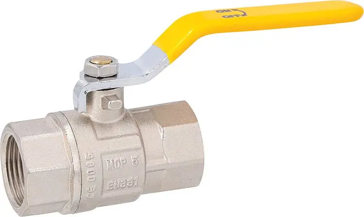 Gas - Kugelhähne 3/4" DN 20 Pressmessing vernickelt Rabatt