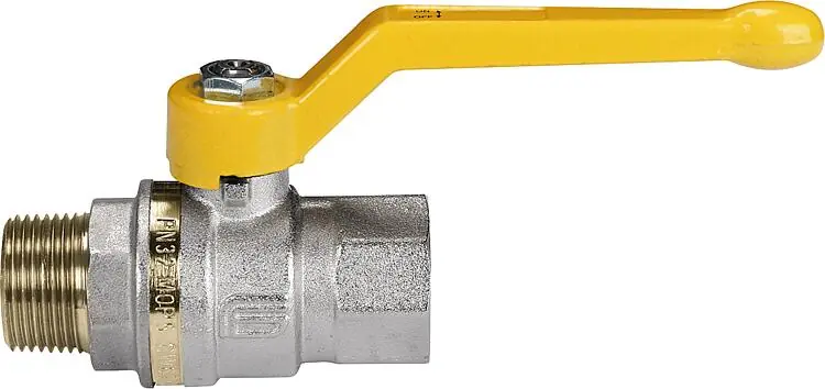 Preisknaller Gas-Kugelhahn ATHENA, Messing, AG/IG mit Alu-Handhebel DN 20 (3/4")