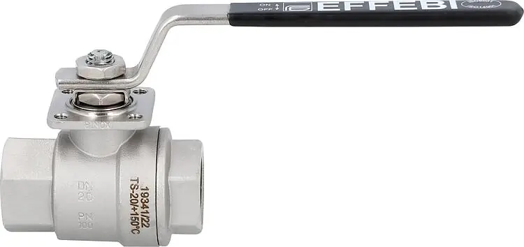 Gas-Kugelhahn Edelstahl 1-1/2" IG/IG PN64 DVGW Solange Der Vorrat Reicht