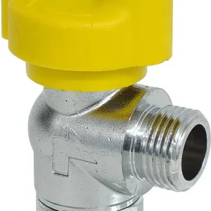 Gasabsperrkugelhahn DN 15 1/2" für Schlauchanschluss Eckform mit TAS Letzte Chance