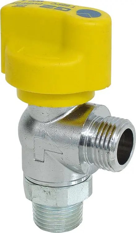 Gasabsperrkugelhahn DN 15 1/2" für Schlauchanschluss Eckform mit TAS Letzte Chance
