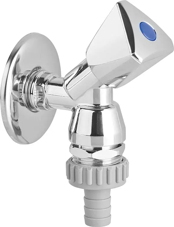 Geräte-Schrägsitzventil 1/2"x3/4",mit Rückflussver- hinderer,Rohrbelüfter,verchr Highlight