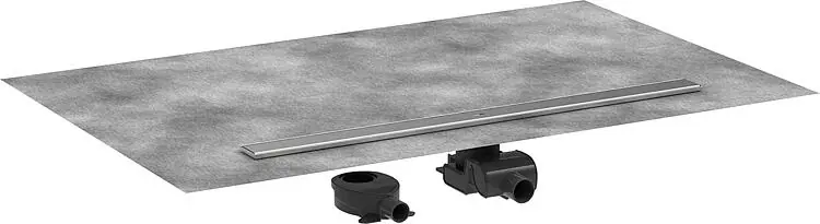 Hansgrohe RainDrain Allround Komplettset f. Standard-/flache Installation, Edelstahl gebürstet, 1000 Echt