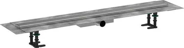 Preisreduziert Hansgrohe RainDrain Compact Komplettset f. flache Installation, Edelstahl gebürstet, 1000
