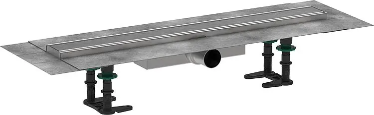 Hansgrohe RainDrain Compact Komplettset f. flache Installation, Edelstahl gebürstet, 600 Begrenztes Angebot