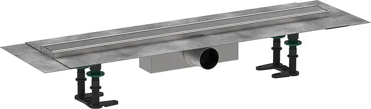 Preisreduziert Hansgrohe RainDrain Compact Komplettset f. Standardinstallation, Edelstahl gebürstet, 700