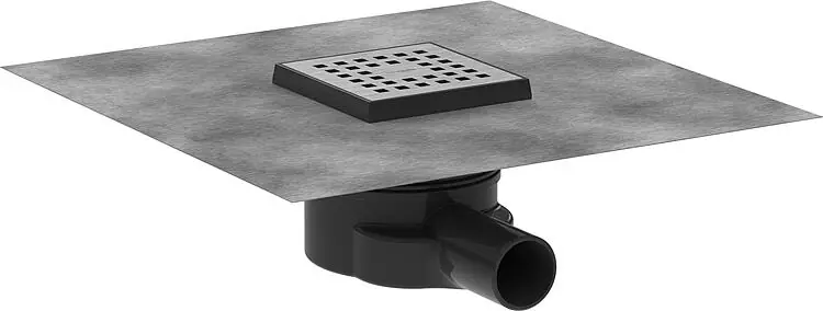 Finale Aktion Hansgrohe RainDrain Point Komplettset Punktablauf Edelstahl gebürstet 100x100