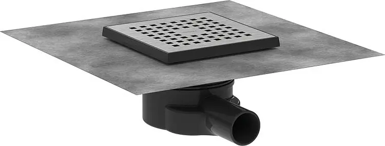 Echt Hansgrohe RainDrain Point Komplettset Punktablauf Edelstahl gebürstet 150x150