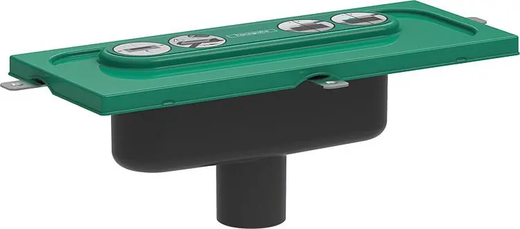 Billig Hansgrohe uBox universal Grundkörper f. Duschrinne, vertikale Installation