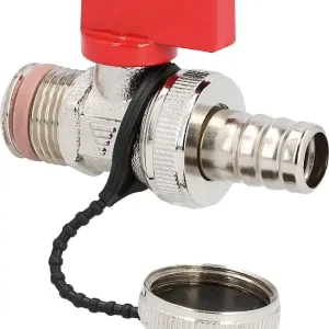 Rabatt KFE-Kugelhahn Schell DN15(1/2"), mattchrom, leichte Ausführung