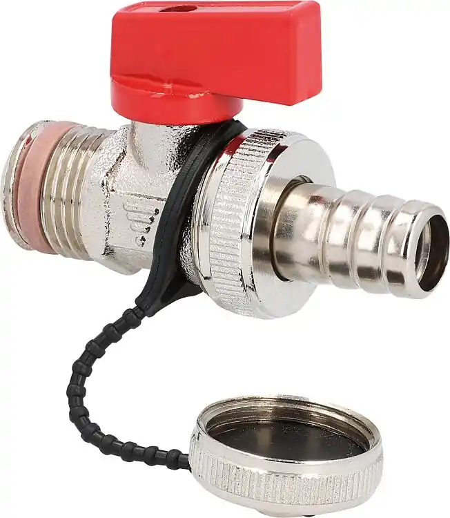 Rabatt KFE-Kugelhahn Schell DN15(1/2"), mattchrom, leichte Ausführung