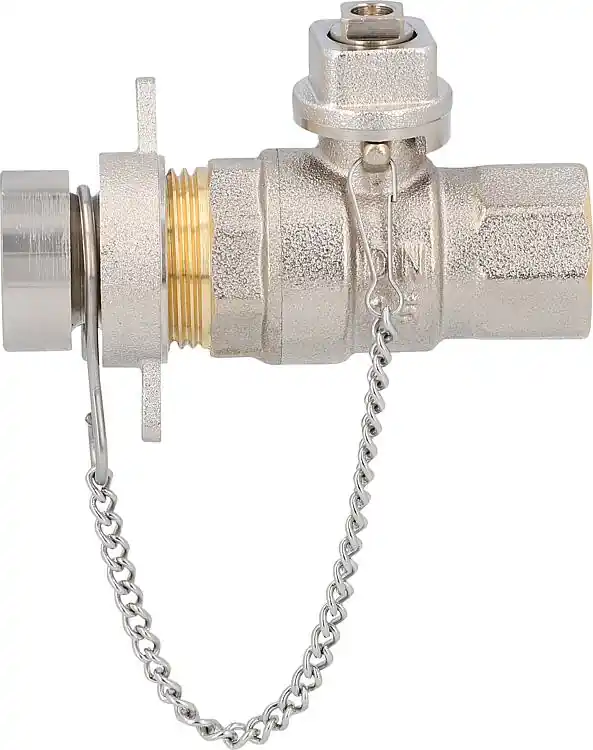 Kugelhahn mit Verschlusskappe und Vierkantkappe ,ohne Griff DN15 (1/2") IG Bestpreis