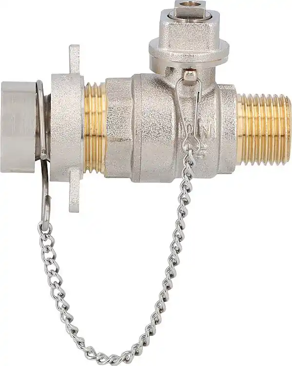 Kugelhahn mit Verschlusskappe und Vierkantkappe, ohne Griff DN15 (1/2") AG Bestpreis