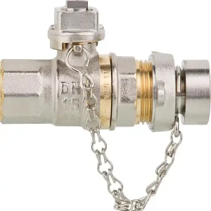 Kugelhahn Tappy Verschluss mit Vierkantkappe 1/2", ohne Griff PN40, DN15 1/2" IG Abverkauf