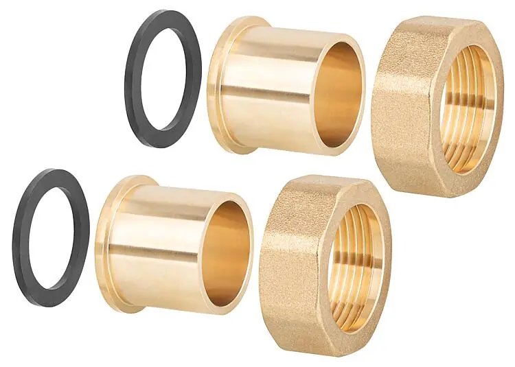 Lötanschluß-Verschraubung 1 1/2"x 35mm mit je 2 Überwurfmuttern, Löttüllen und D Must-Have