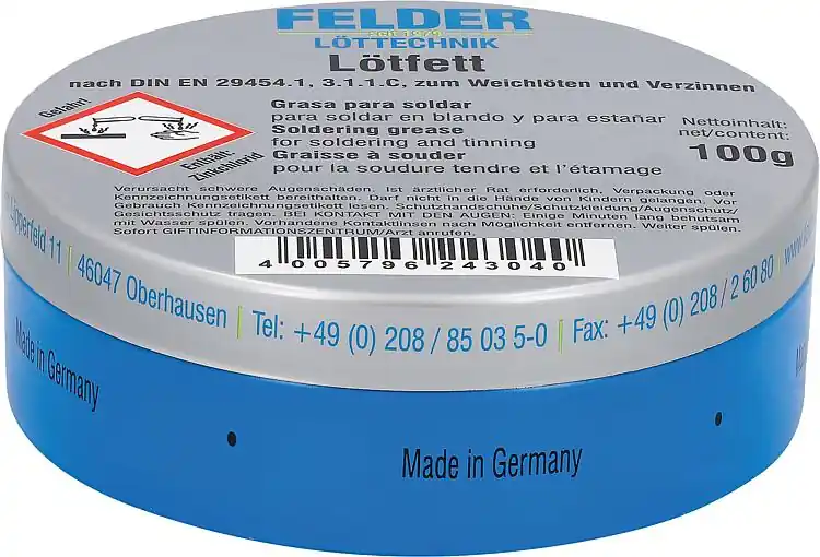 Lötfett, für Kupfer und Kupferlegierungen 100 g Dose Sofort Bestellen