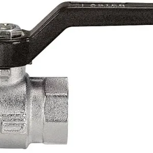 Messingkugelhahn AG/IG 1 1/2" mit Alu-Handhebel Echt
