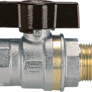 Messingkugelhahn AG/IG 1" mit Alu-Flügelgriff Bestpreis