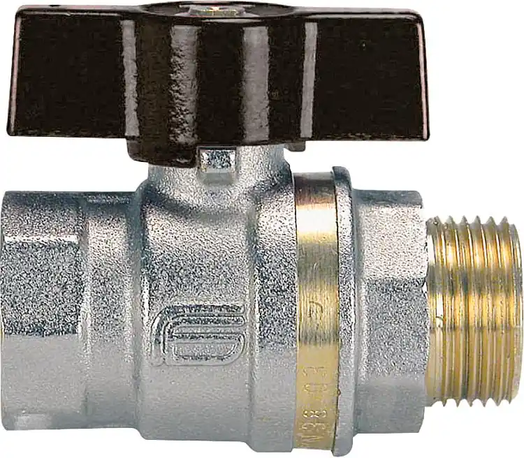 Messingkugelhahn AG/IG 1" mit Alu-Flügelgriff Bestpreis