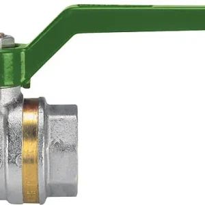 Messingkugelhahn ASTER ACS IG/IG 1 DVGW-zertifiziert mit grünem Aluminium Hand Sonderangebot