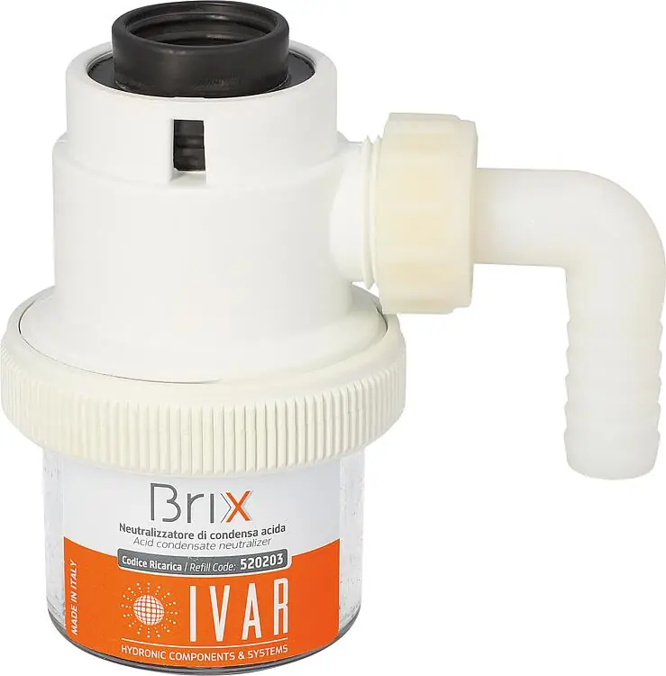 Neutralisation BRIX F Ø 25mm x 20 mm Schlauchanschluss, inkl. Neutralisationsgranulat Highlight