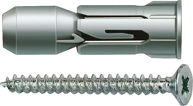 Plattendübel PD 10 S mit Spanplattenschraube VPE 50 Abverkauf