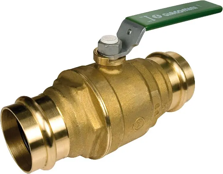 Jetzt Kaufen Press-Kugelhahn DN 40 42mm, Hebelgriff DVGW zertifiziert