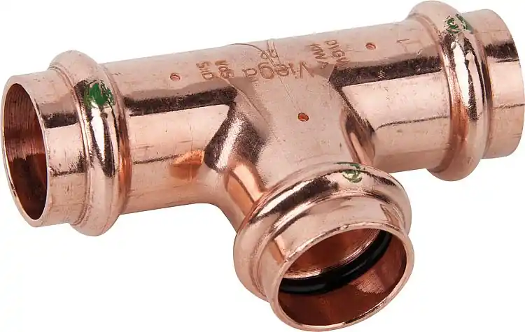 Kracherpreis Profipress T-Stück Modell 2418 mit V-Contur d1-12 d2-12 d3-12