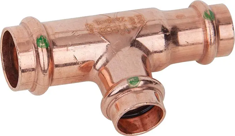 Profipress T-Stück Modell 2418 mit V-Contur d1-12 d2-15 d3-12 Must-Have