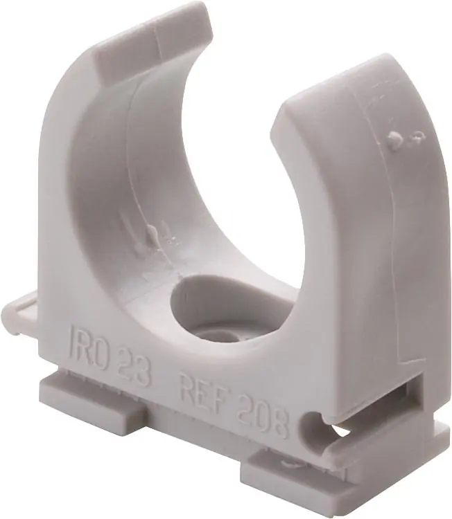Rohr-Klemmschelle DN 16, grau halogenfrei / VPE 100 Stk. Geprüft