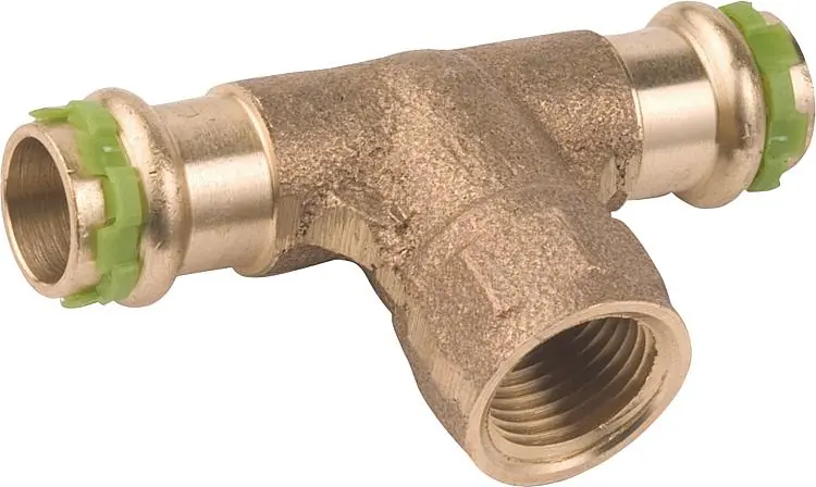 Rotguß Pressfitting T-Stück mit IG 22x1/2x22 P 4130 G Nur Für Kurze Zeit