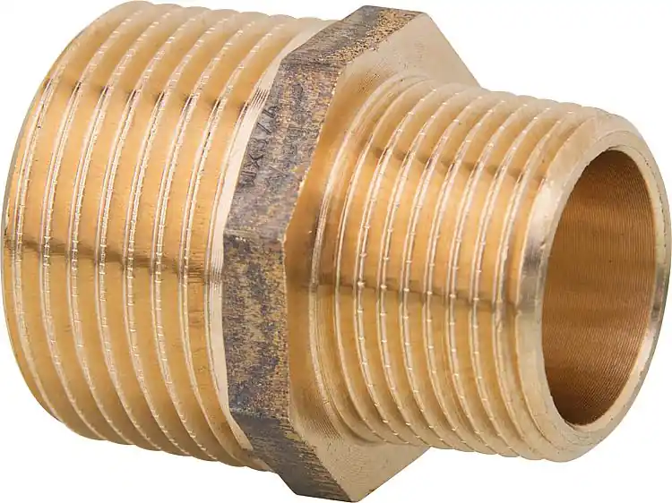 Rotguß-Gewindefitting Doppelnippel reduziert Typ 3245 1 1/2" x 1 1/4" Saisonangebot