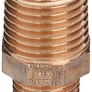 Geprüft Rotguß-Gewindefitting Doppelnippel reduziert Typ 3245 1/2" X 3/8"