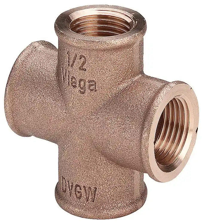 Rotguss-Gewindefitting Kreuzstück Typ 3180, 1/2" (I/I) Günstig