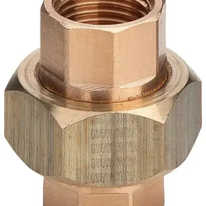 Rotguss-Gewindefitting Rohrverschraubung flach dichtend Typ 3330, 1" (I/I) Jetzt Kaufen
