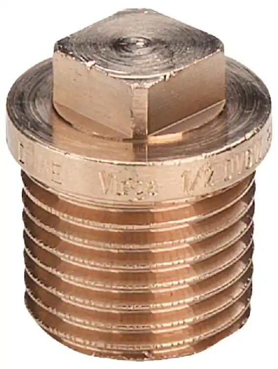 Rotguß-Gewindefitting Stopfen mit Rand Typ 3290 1 1/2" AG Top-Seller