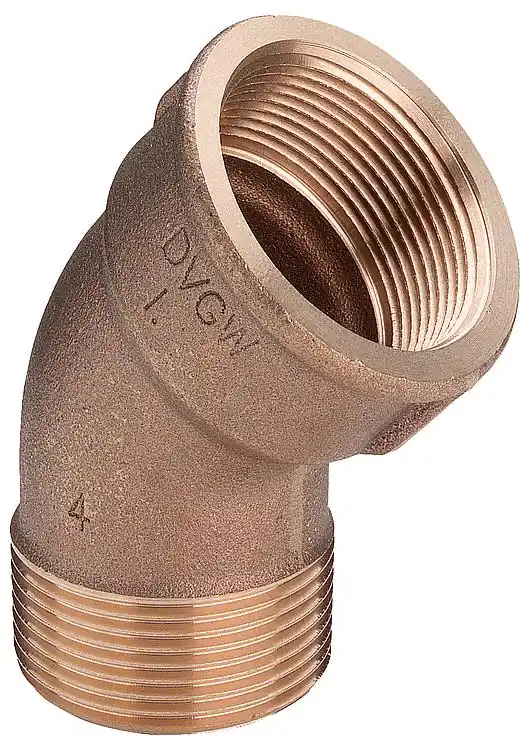 Online Kaufen Rotguss-Gewindefitting Winkel 45 Typ 3121 1 1/2" IGxAG