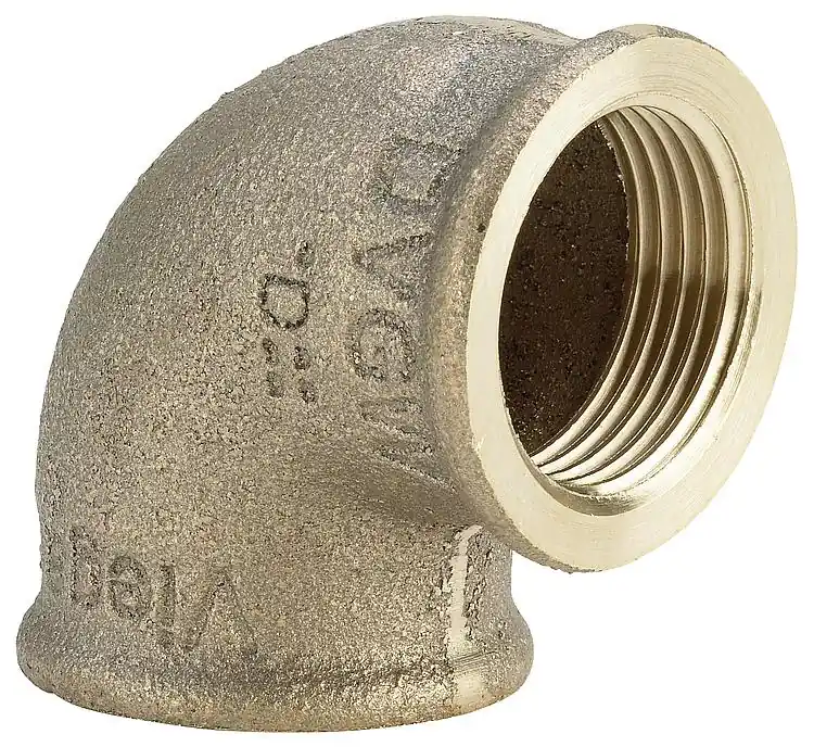 Rotguss-Gewindefitting Winkel 90 , reduziert Typ 3090, 1"x3/4" (I/I) Highlight