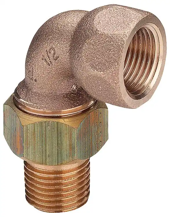 Sale Rotguss-Gewindefitting Winkelverschraubung konisch dichtend Typ 3098 1 1/4" AG