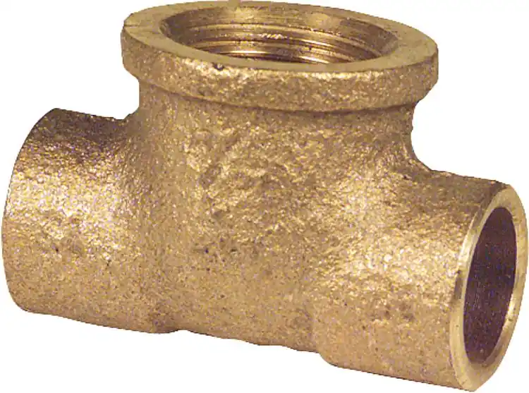 Rotgußlötfitting 4130g T-Stück Abgang mit IG,14mm x 3/8" x 14mm Bestpreis