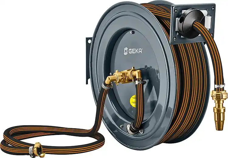 Schlauchaufroller Geka plus PA20GSK mit Gummischlauch DN20 (3/4") 15m Aktuell
