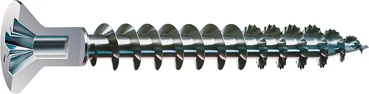 Ausverkauf Senkkopfschraube-S Spax mit Kopfbohrung, 2,5mm Vollgewinde Kreuzschlitz PZ2 4,5x60 VPE 500