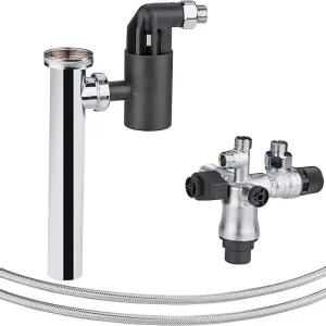 Sicherheitsgruppe untertisch mit Rückflussverhinderer, Druckbegrenzer + flex. An Must-Have