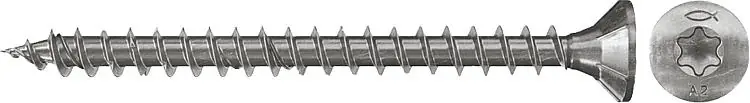 Spanplattenschrauben Power-Fast 4,5x30 SK A2 VG TX, VPE 200 Sale