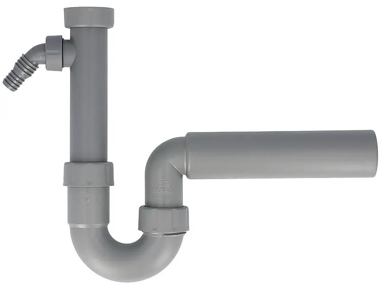 Spülen- und Ausgußbeckensiphon "Greta" aus Recyclingmaterial DN40 (1 1/2"), Abgangsrohr DN50 Top-Angebot