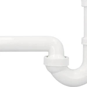 Spülen-Röhrensiphon Dallmer Typ 100/0, DN40 (1 1/2") x DN40, Kunststoff weiß Neue Ware